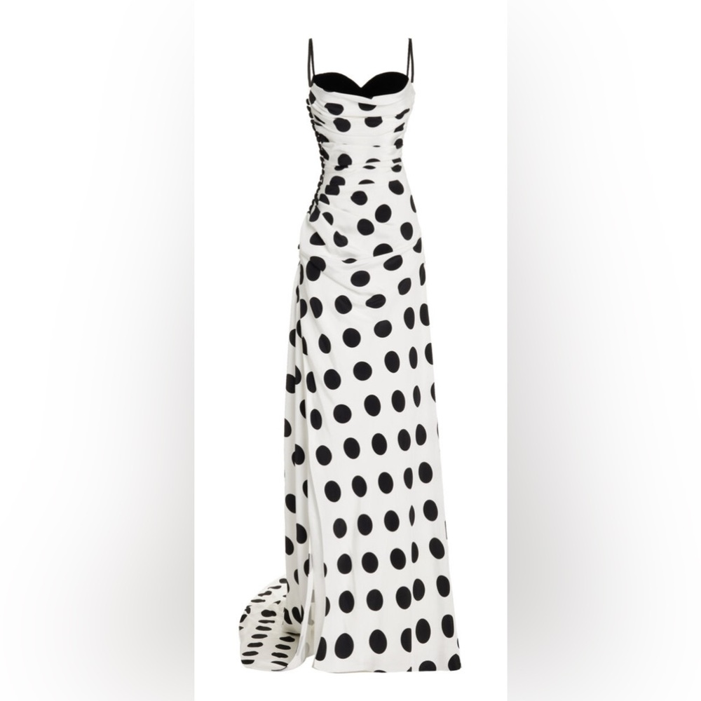 Sergio Hudson - Black and White Polka Dot Dress